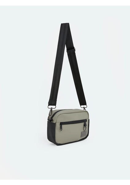 Lcw Accessorıes Gri Fermuarlı Erkek Omuz Çantası