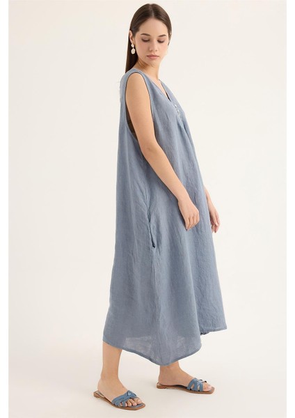 Keten Kolsuz Elbise modelleri