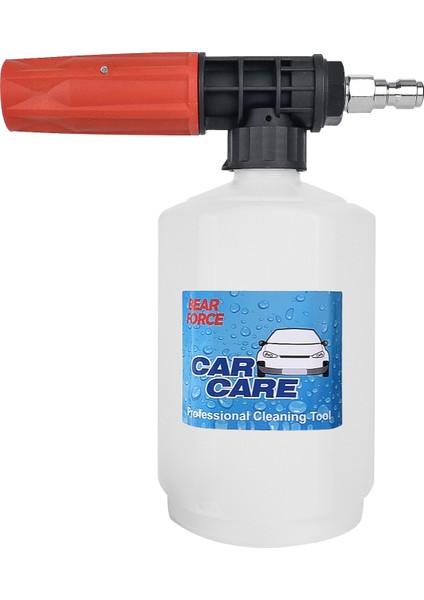 Bear Force Foam Lance Köpük Aparatı Quick Plug ve Şarjlı Cihazlarla Uyumlu 0,6 Litre Köpük Yapıcı Kar Köpüğü Yapıcı Aparat