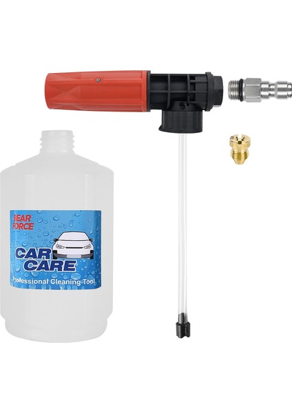 Bear Force Foam Lance Köpük Aparatı Quick Plug ve Şarjlı Cihazlarla Uyumlu 0,6 Litre Köpük Yapıcı Kar Köpüğü Yapıcı Aparat fiyatları