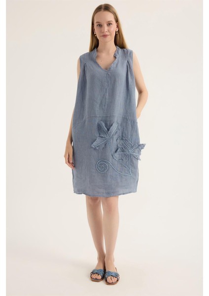 Kolsuz Tunisien Yaka Elbise