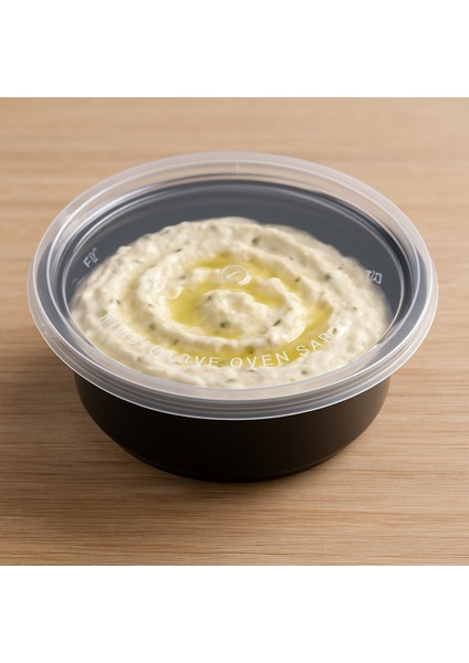 Plastik Meze Kabı Sızdırmaz Kapaklı 230ML Sıcak- Soğuk - 20 Adet