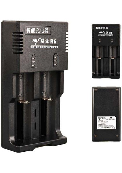 Beston R6 Aa/aaa/ni-Mh/lityum Ion/c BOY/123A/16340/10440/14500/18350/18490/17550/17670/18650/22650/26650 Pil Şarj Cihazı