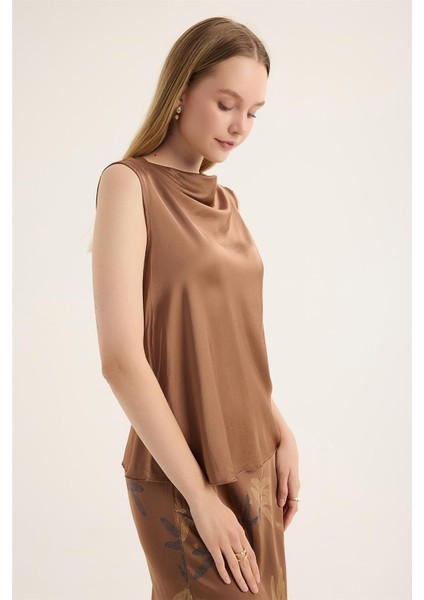 Saten Kolsuz Bluz modelleri