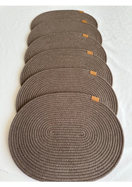 Jüt Supla Oval Kahverengi 30X40 6lı fiyatları