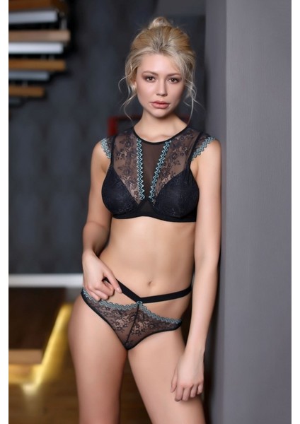 Moonlight Desteksiz 313 Dantel Detaylı Sütyen ve Külot Takımı