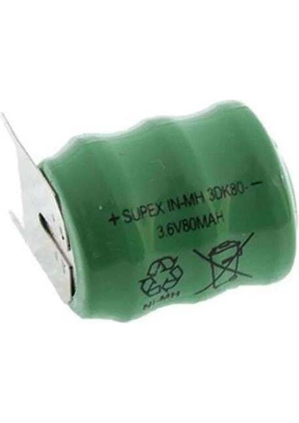 Supex 3.6 Volt 80 Mah Hafıza Bios Pili 3DK80