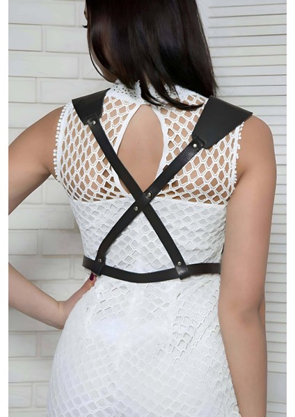 Arkası Çapraz Göğüs Detaylı Ayarlanabilir Vücut Kemer Harness - BRF1269 modelleri