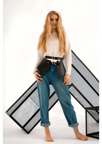 Günlük Kullanıma Seksi Deri Etek Harness - BRF1119 modelleri