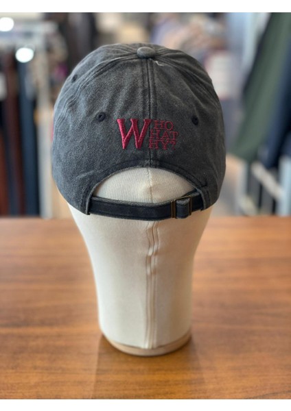 W Logo Vintage Yıkamalı Eskitme Cap Şapka modelleri