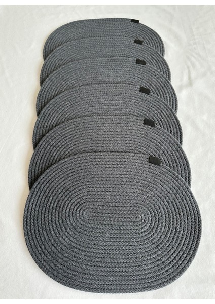 Jüt Supla Oval Antrasit 30X40 6lı fiyatları