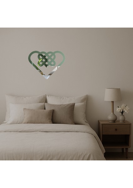Aşk ve Kalpler Temalı Dekoratif Aynalı Tablo - BRNTEK8309-1306 fiyatları