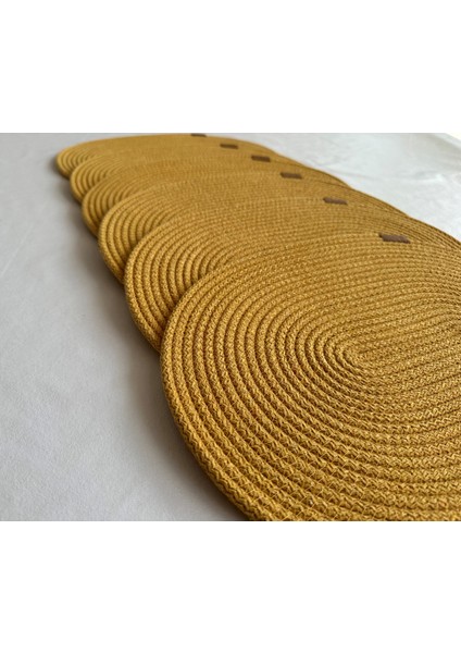 Jüt Supla Oval Hardal 30X40 6lı