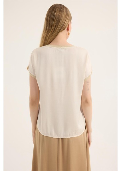 Simli Ribanalı Bluz indirimleri