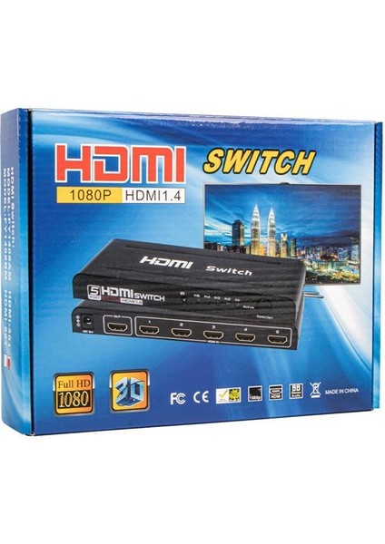 Fully G-538H 3 Giriş 1 Çıkış Hdmi Switcher Toplayıcı Metal Kasa Adaptörlü fırsatları