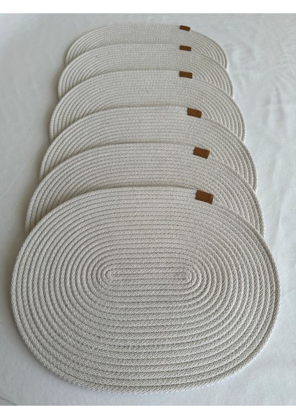 Jüt Supla Oval Beyaz 30X40 6lı modelleri