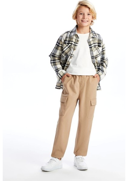 Lcw Kids Bej Beli Lastikli Erkek Çocuk Kargo Jogger Pantolon fiyatları