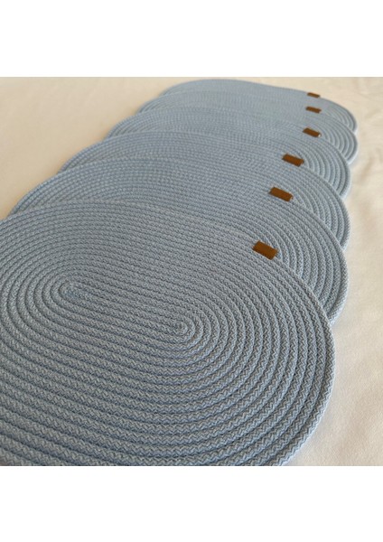 Jüt Supla Oval Açık Mavi 30X40 6lı
