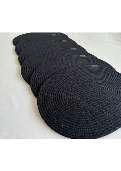 Jüt Supla Oval Siyah 30X40 6lı modelleri