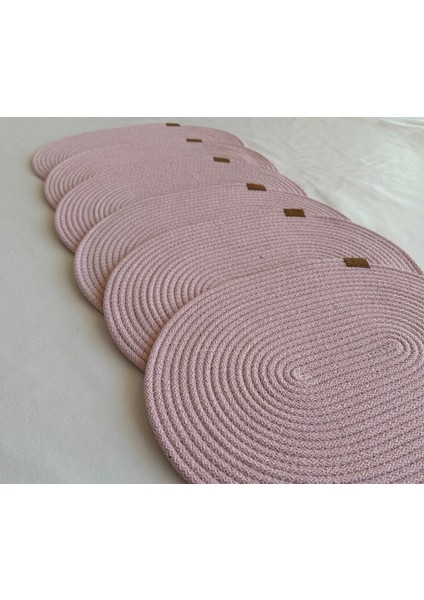 Jüt Supla Oval Açık Pembe 30X40 6lı