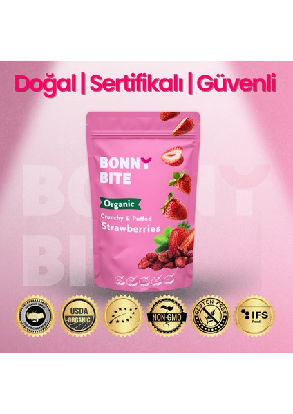 Kurutulmuş Çilek Atıştırmalığı (18GR) indirimleri
