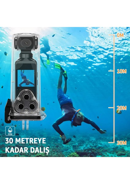 4K Ultra Hd Aksiyon Kamerası – 270° Geniş Açı - Döner Klips - Su Geçirmez Kılıf - Wifi Kamera - Mikrofon - Micro Sd Uyumlu fırsatları