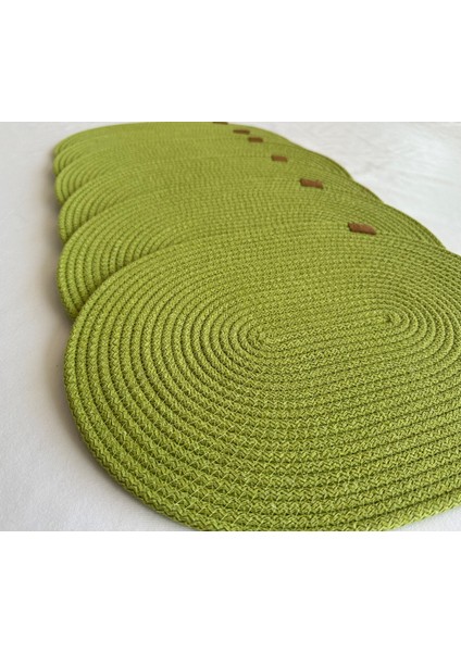 Jüt Supla Oval Fıstık Yeşili 30X40 6lı