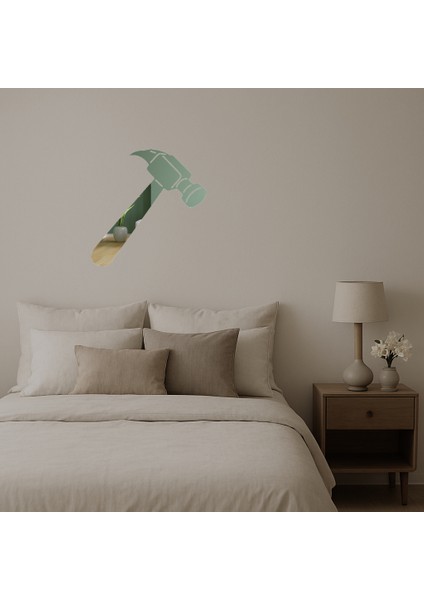 Alet Çekiç Dekoratif Aynalı Tablo - BRNTEK2231-5466 fiyatları