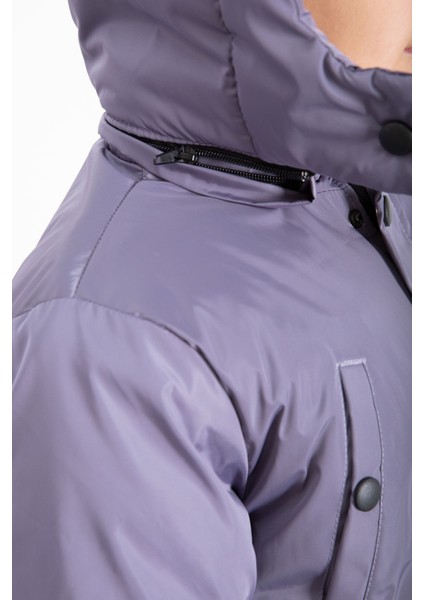 Antrasit Içi Kürklü Çıkarılabilir Kapüşonlu Basic Erkek Çocuk Şişme Mont 21443 fırsatları