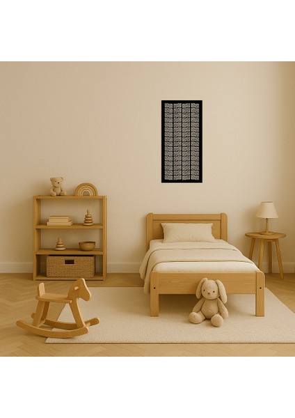 Soyut Çiçek ve Geometrik Desenli Mdf Duvar Tablosu - BRNTEK3491-8923 modelleri