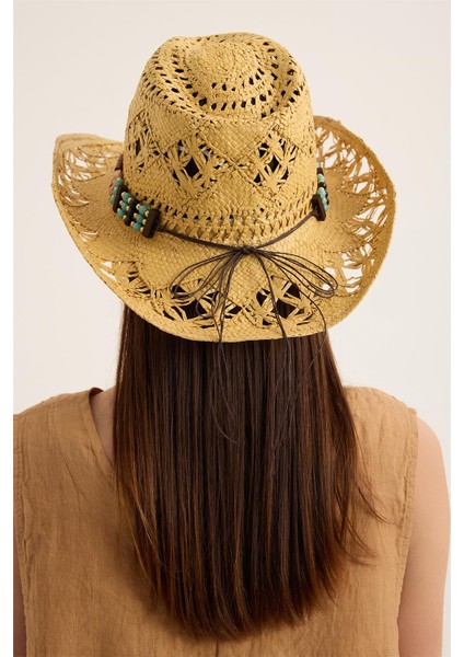 Hasır Motifli Taşlı Metal Şapka fırsatları