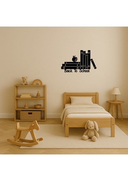 Okula Dönüş Kitapları Temalı Mdf Dekoratif Tablo - BRNTEK5460-7423 modelleri