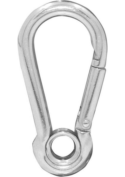 Krom Yüksüklü Paslanmaz Karabina – Halat Uçları Için Güvenli Bağlantı Aparatı (8 Mm) 3'lü Paket fiyatları