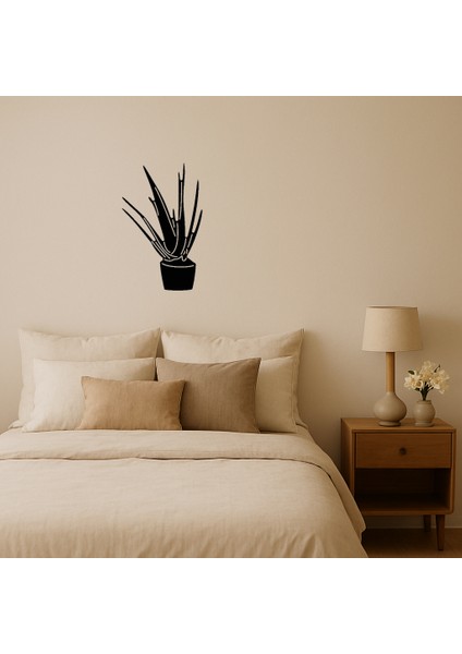 Aloe Vera Bitkisi Mdf Dekoratif Tablo - BRNTEK9315-3336