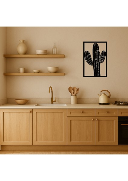 Kaktüs Bitkisi Tasarımlı Mdf Dekoratif Panel - BRNTEK8178-8270 fiyatları