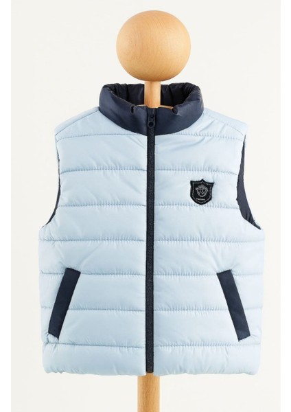 Çocuk Polar Astarlı Şişme Yelek - Mavi