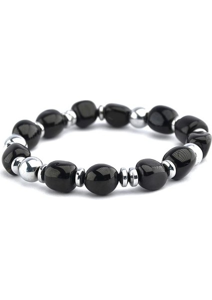 Hematit ve Oltu Taşı Bileklik