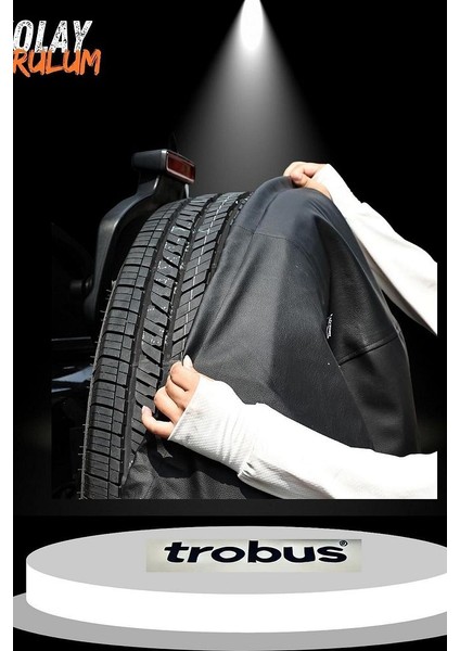 15-16 Inç Lastikler Için Stepne Kılıfı – Dayanıklı Siyah Suni Deri Koruma fiyatları