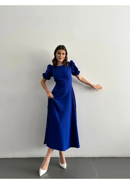 Karpuz Kollu Midi Boy Elbise fiyatları