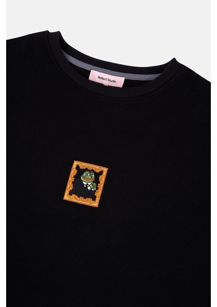 Thinker Pepe Supersoft Sweatshirt - Siyah fiyatları