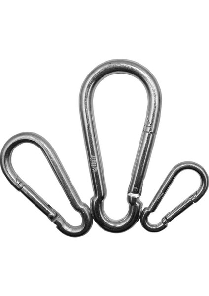 Paslanmaz 304 Krom Sabit Karabina – Halat ve Zincir Bağlantı Aparatı | Dayanıklı ve Estetik (4 Mm) 10'lu Paket fiyatları