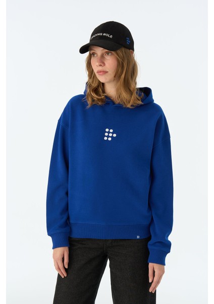 Dots Supersoft Hoodie - Saks Mavi