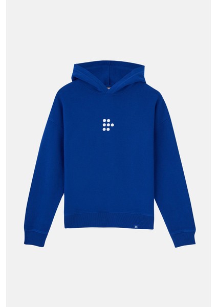 Dots Supersoft Hoodie - Saks Mavi modelleri