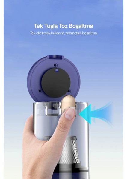 Portatif Vakumlu Üflemeli Mini Şarjlı Araç Süpürgesi - Toz ve Kül Temizliği El Süpürgesi PR-AS03 indirimleri