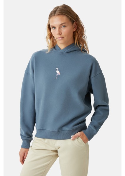 Flamingo Supersoft Hoodie - Flint Mavi indirimleri