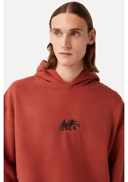 Bozayı Supersoft Hoodie - Kiremit modelleri