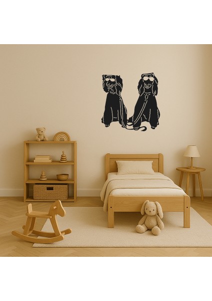 Gözlüklü Köpekler Dekoratif Tablo - BRNTEK6465-2258 modelleri