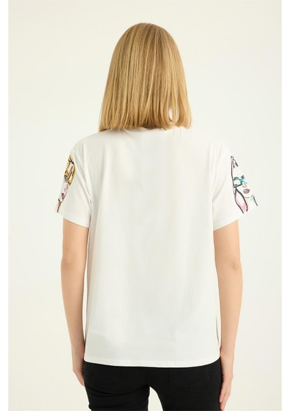 Kadın Baskılı Yuv Tshirt indirimleri