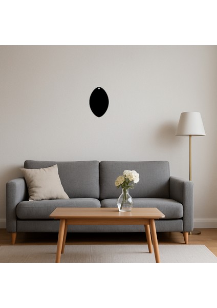 Oval Desenli Dekoratif Tablo - BRNTEK3031-5376 fırsatları