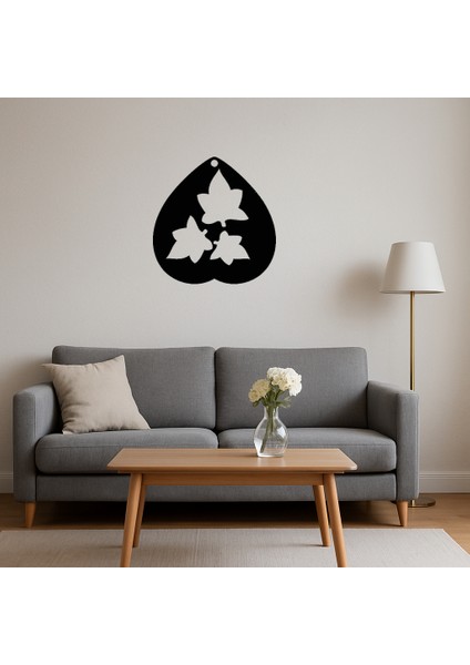 Yaprak Detaylı Gözyaşı Tasarımlı Mdf Tablo - BRNTEK3783-7460 fırsatları